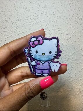 Hello Kitty Dental Badge Reel